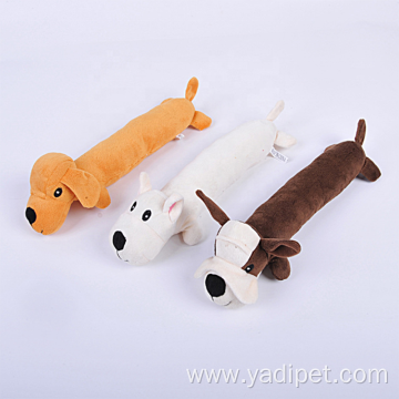 Funny cute shape plush interactive chew pet toys